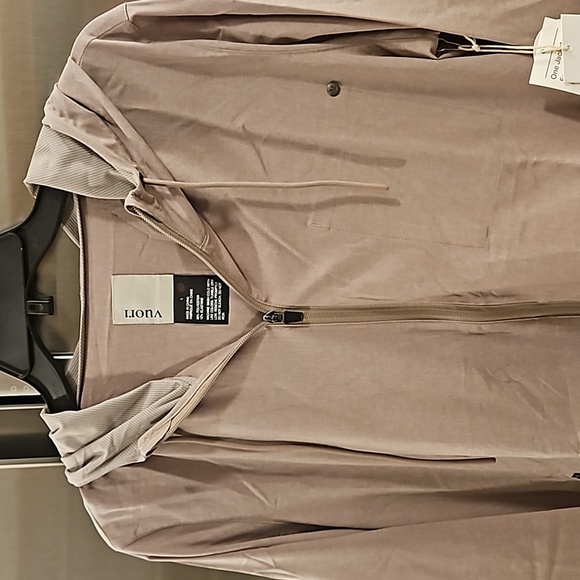 💕VUORI💕 Womens Outdoor Trainer Shell Athletic Jacket ~ Umber Heather Large NWT - Picture 10 of 16